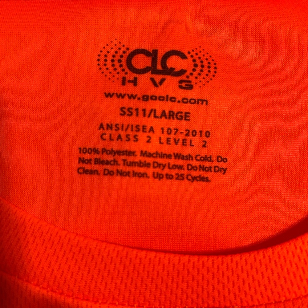 CLC High Visibility Orange Safety Vest